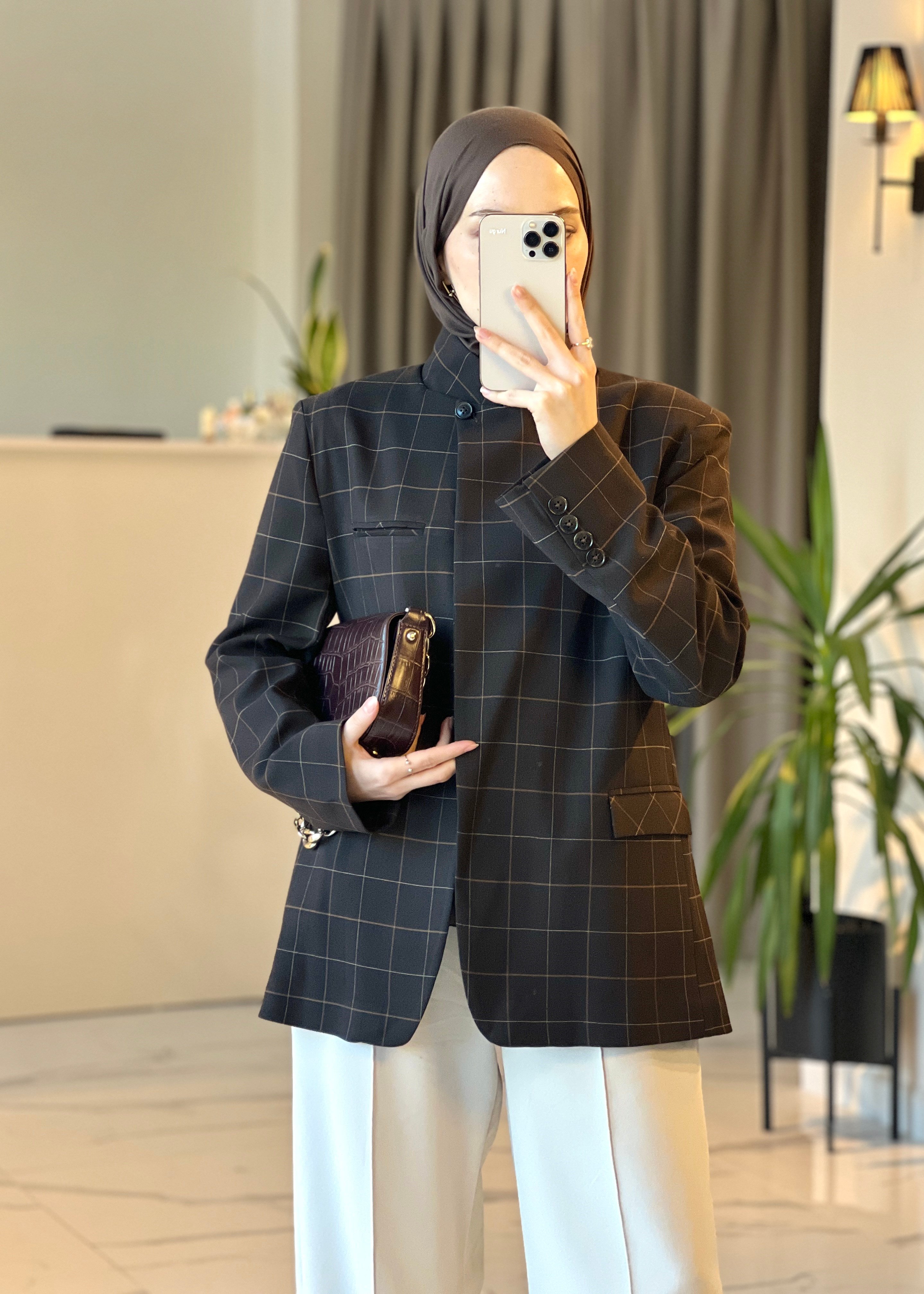 Monaco Blazer- Acı Kahve