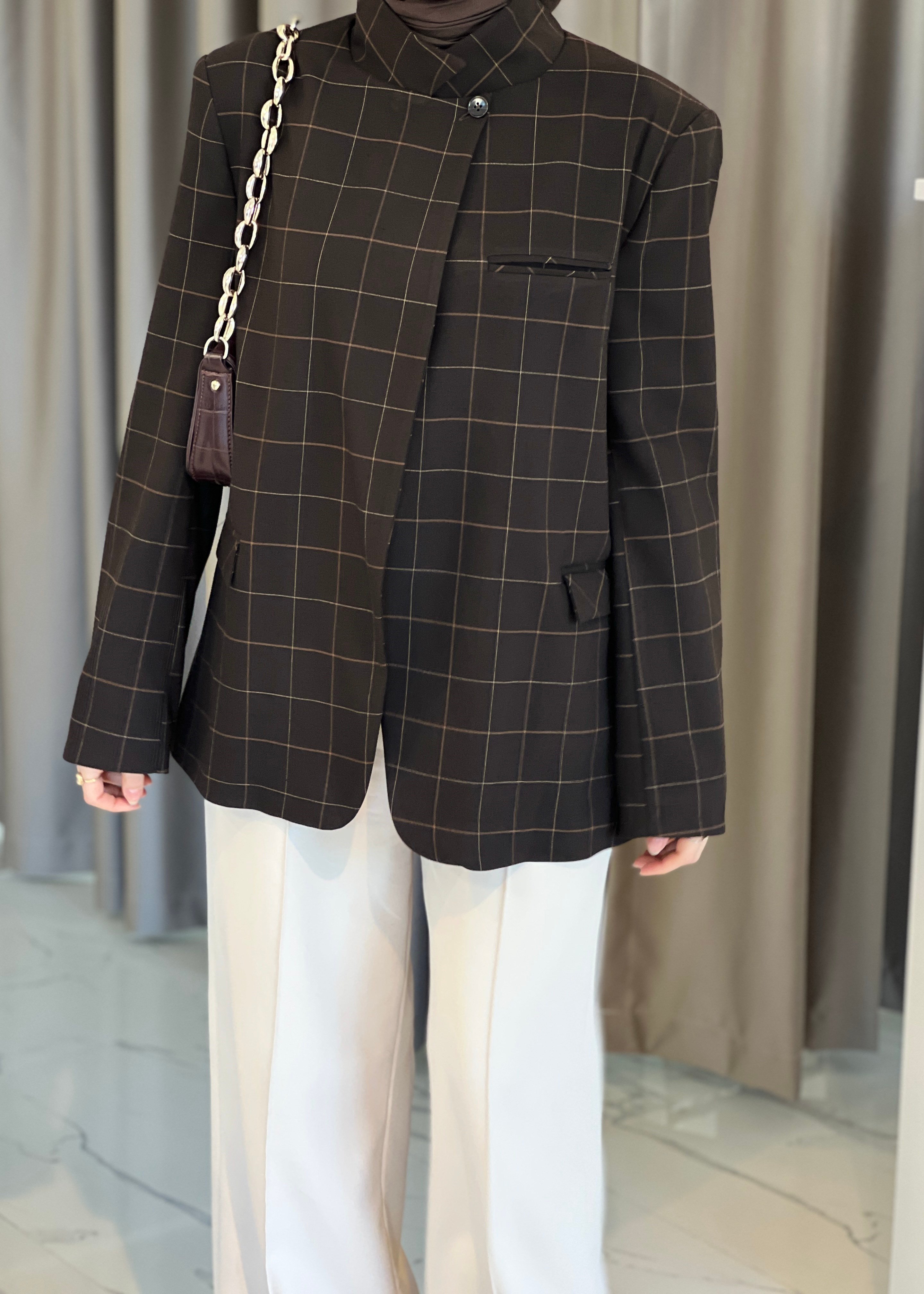 Monaco Blazer- Acı Kahve