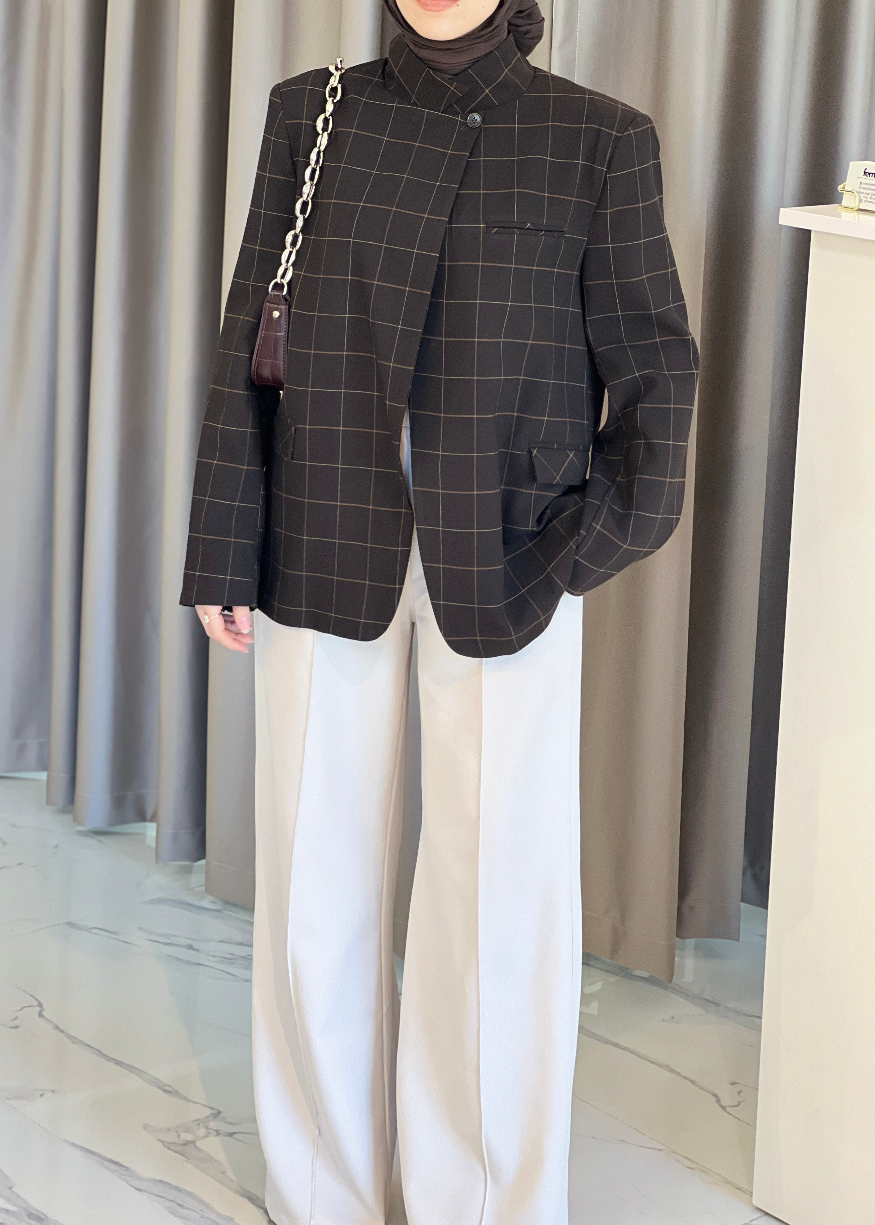 Monaco Blazer- Acı Kahve