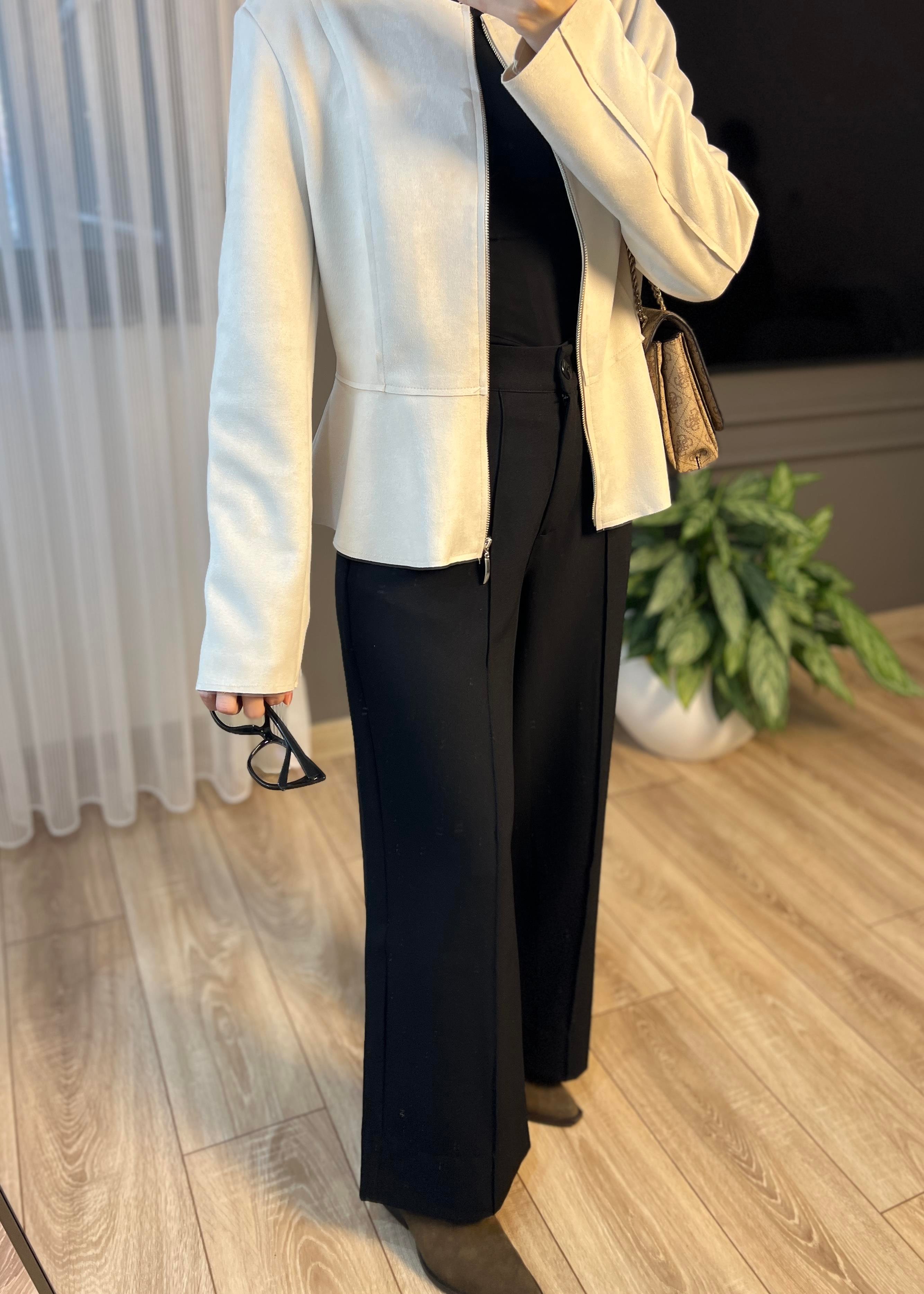 Nicol Dikişli Pantolon- Siyah