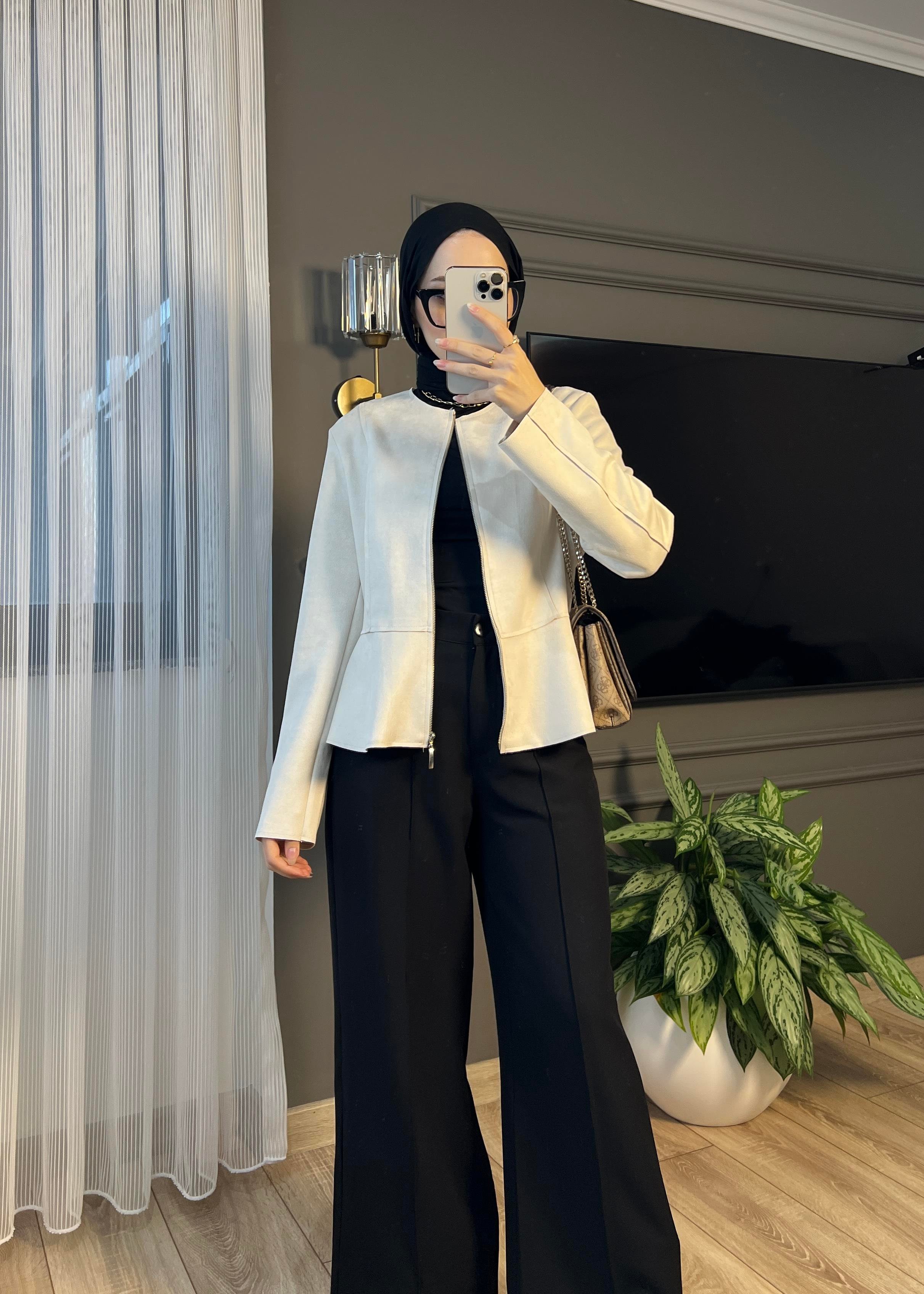 Nicol Dikişli Pantolon- Siyah