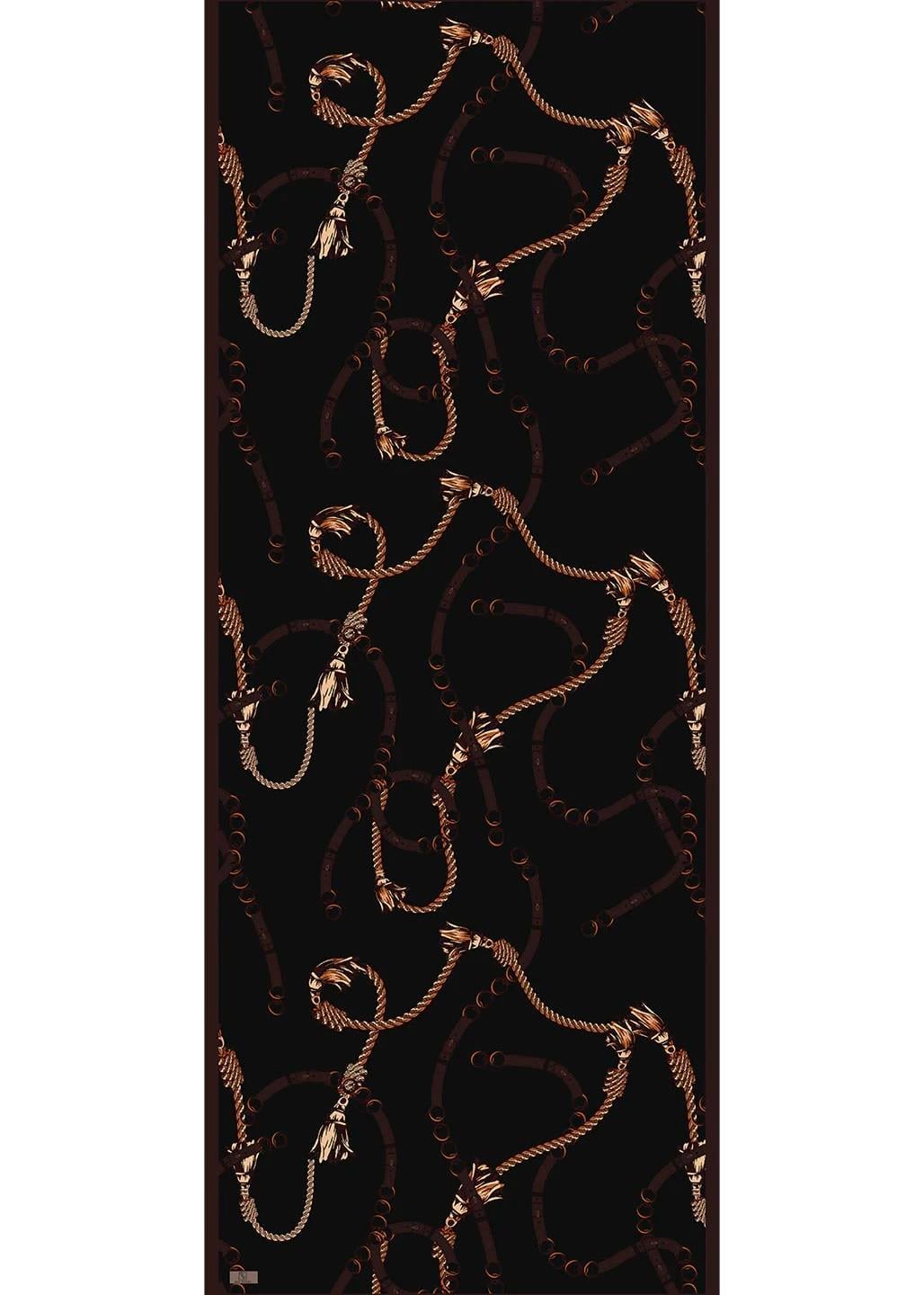 Pamuk Twill Şal Linkage- Kızıl Kahve