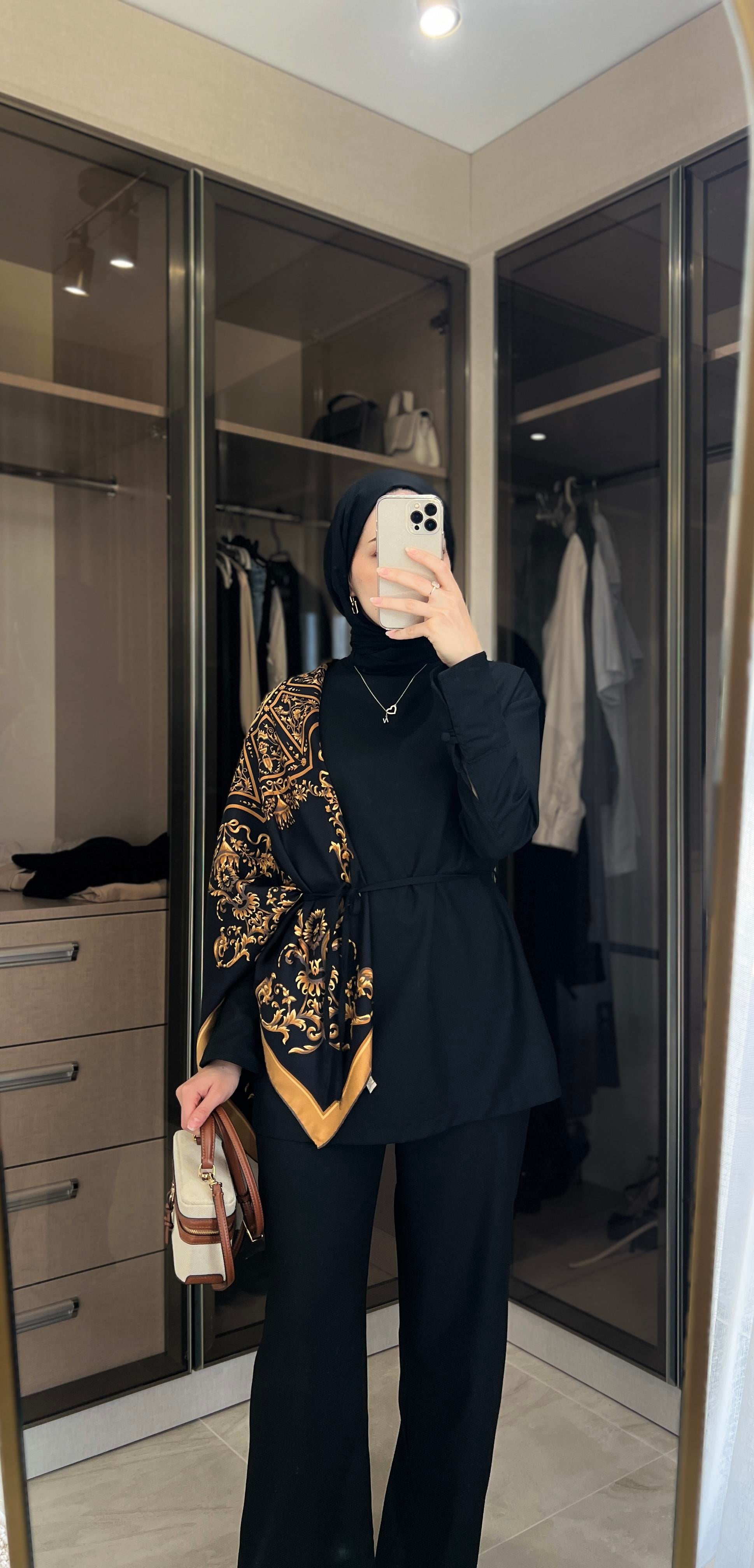 Premium Bluz Takım Siyah