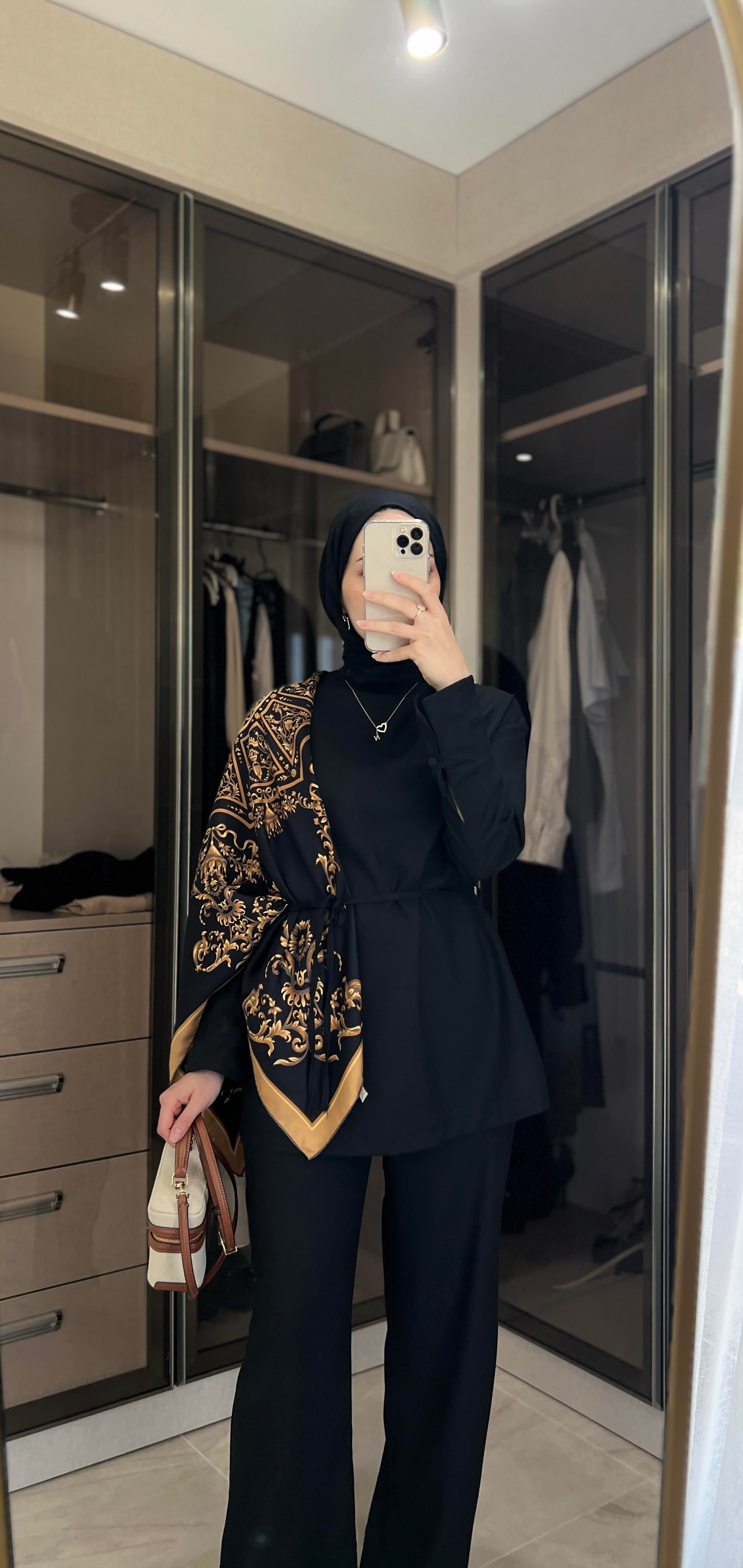 Premium Bluz Takım Siyah