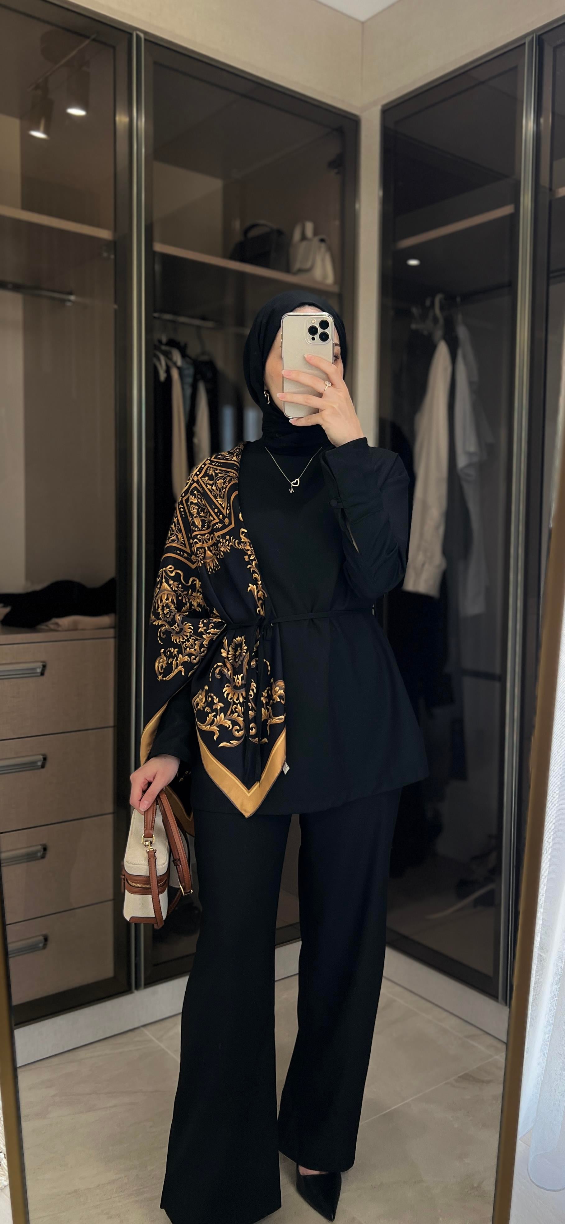 Premium Bluz Takım Siyah
