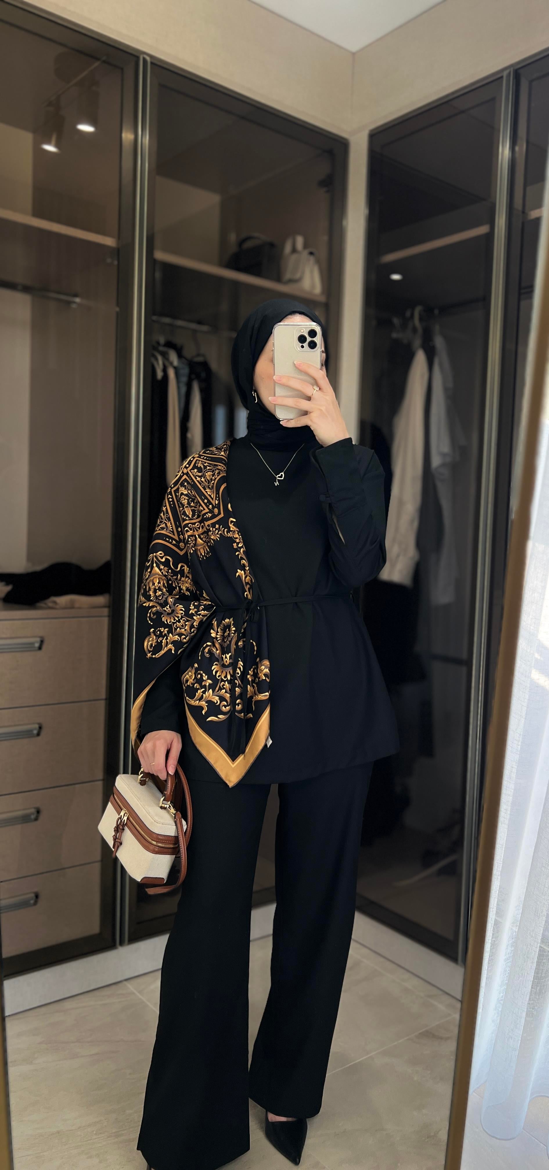 Premium Bluz Takım Siyah