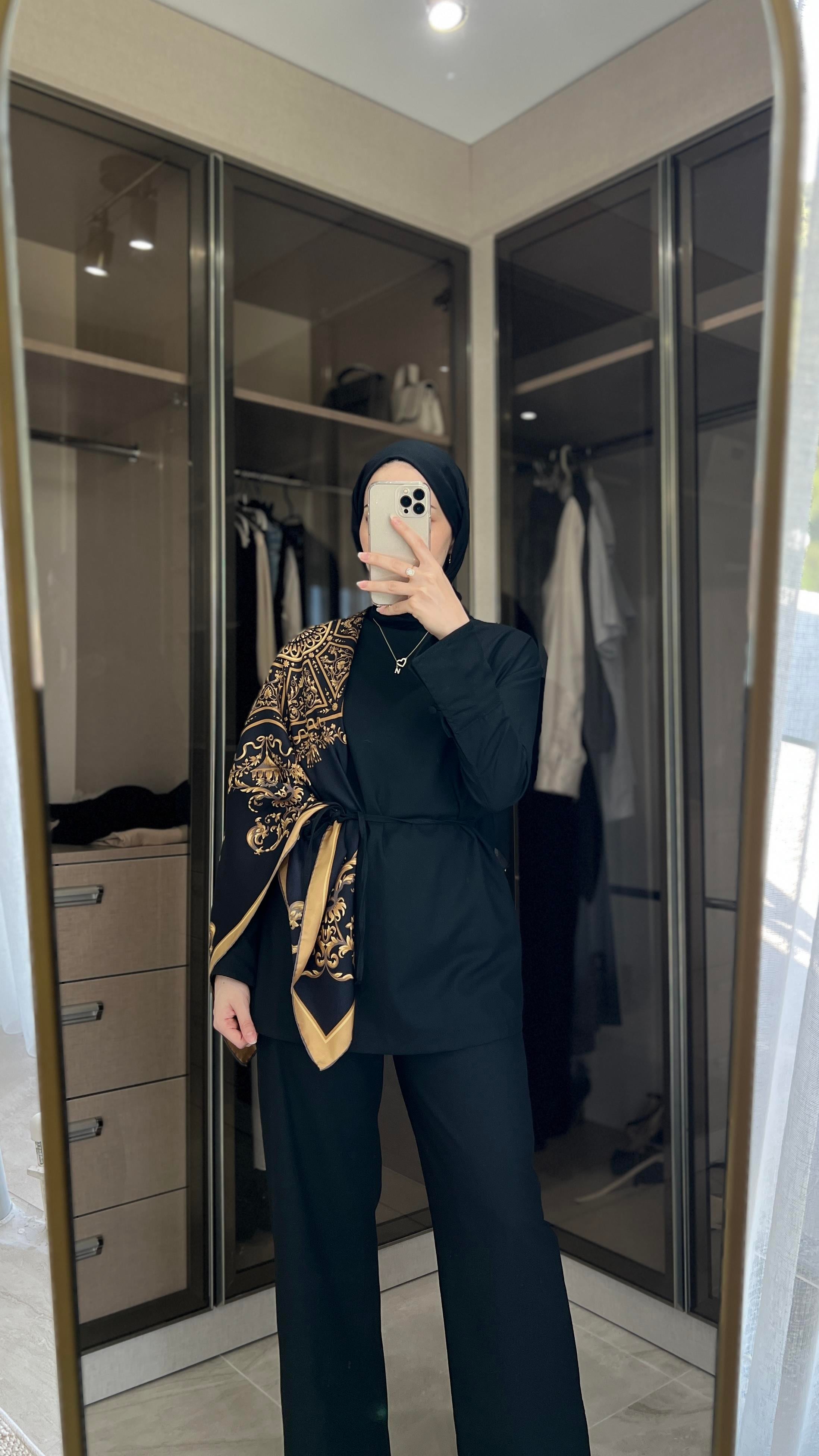 Premium Bluz Takım Siyah