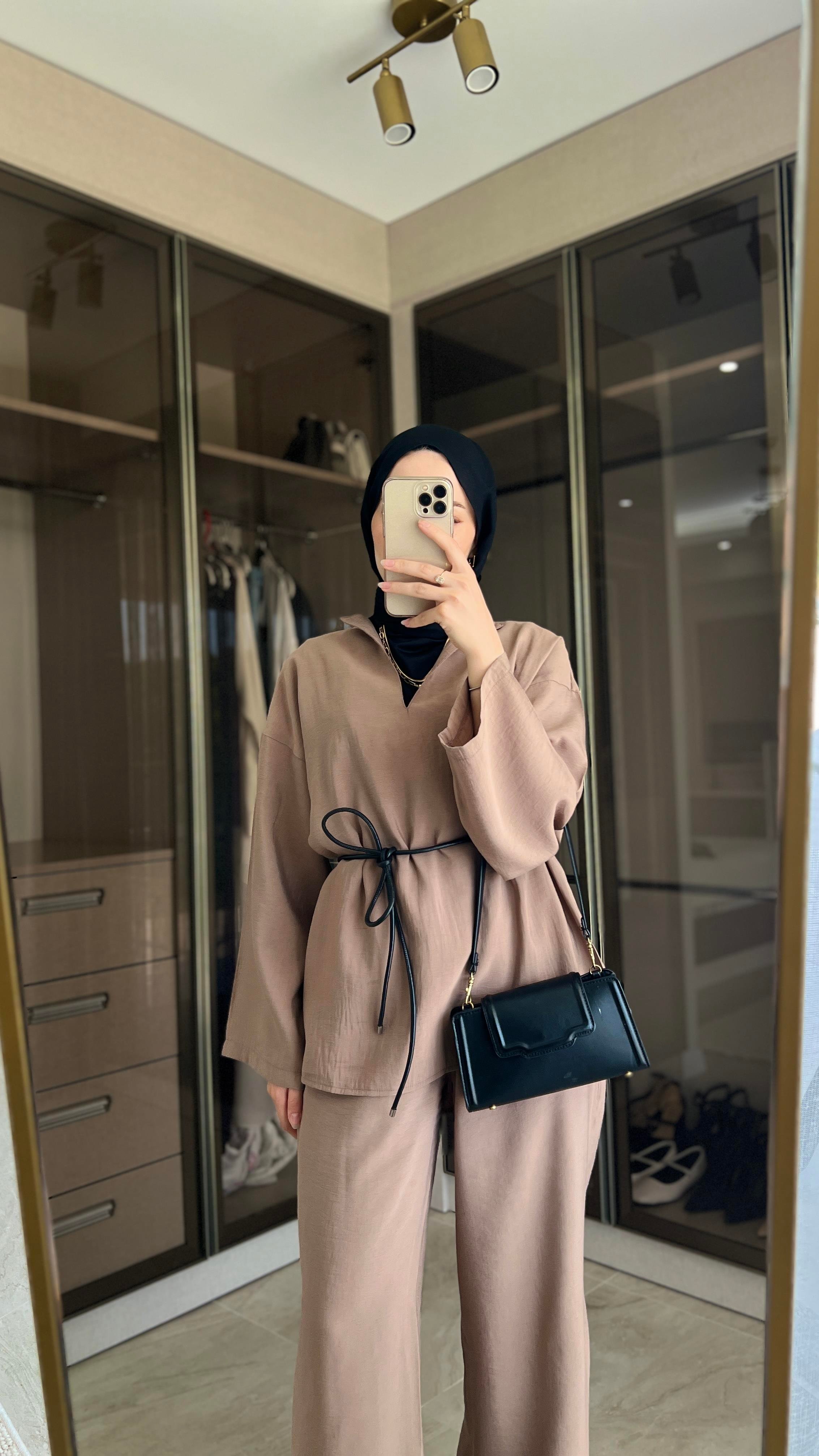 Soft Elegance Takım- Sütlü Kahverengi