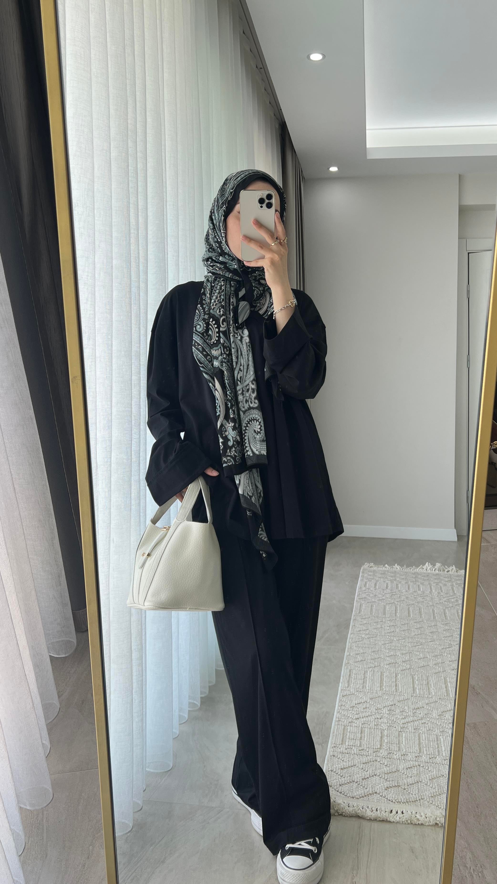 Vanille Pamuk Bluz Siyah