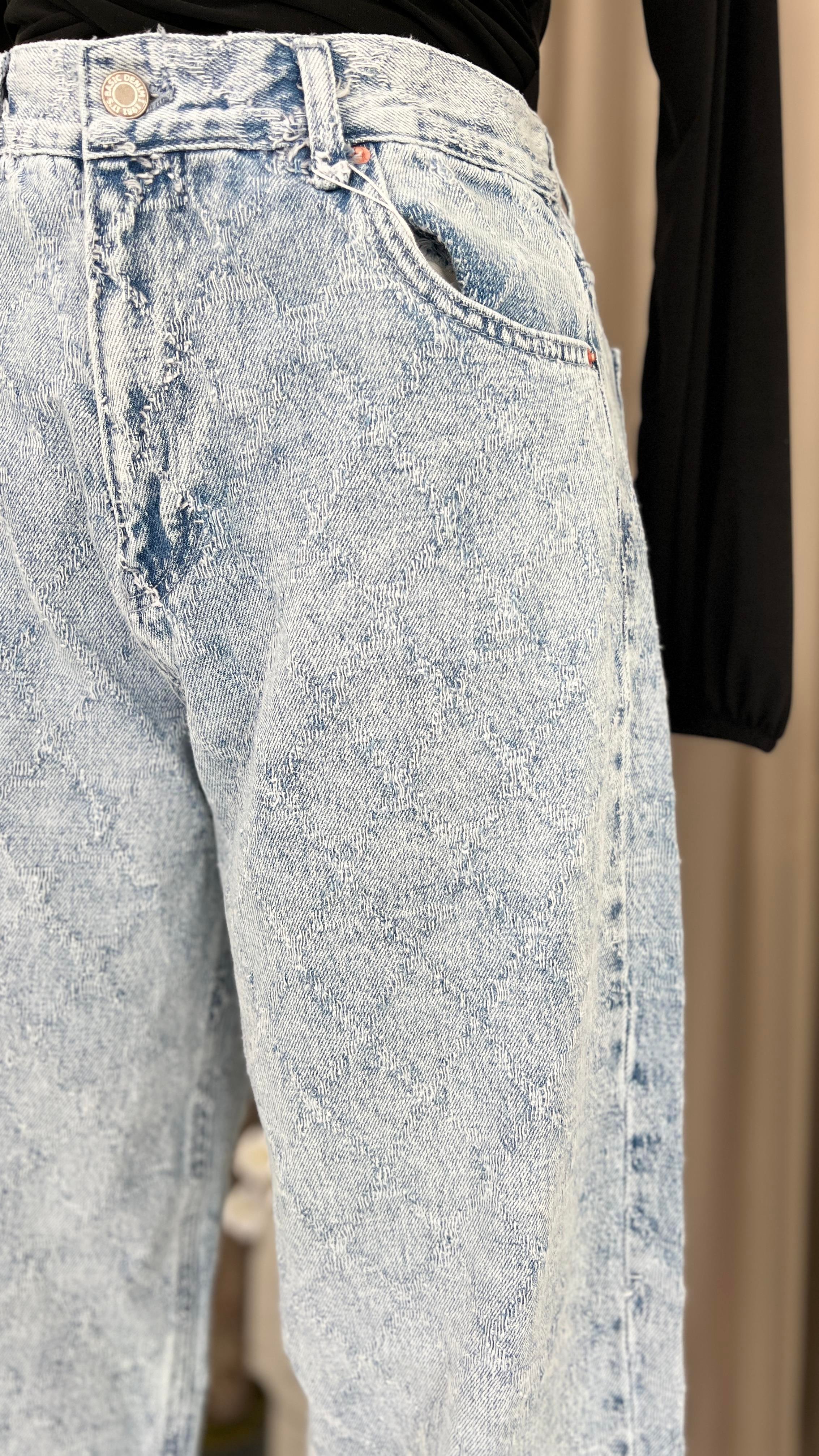 Yüksek Bel Wide-Leg Jean