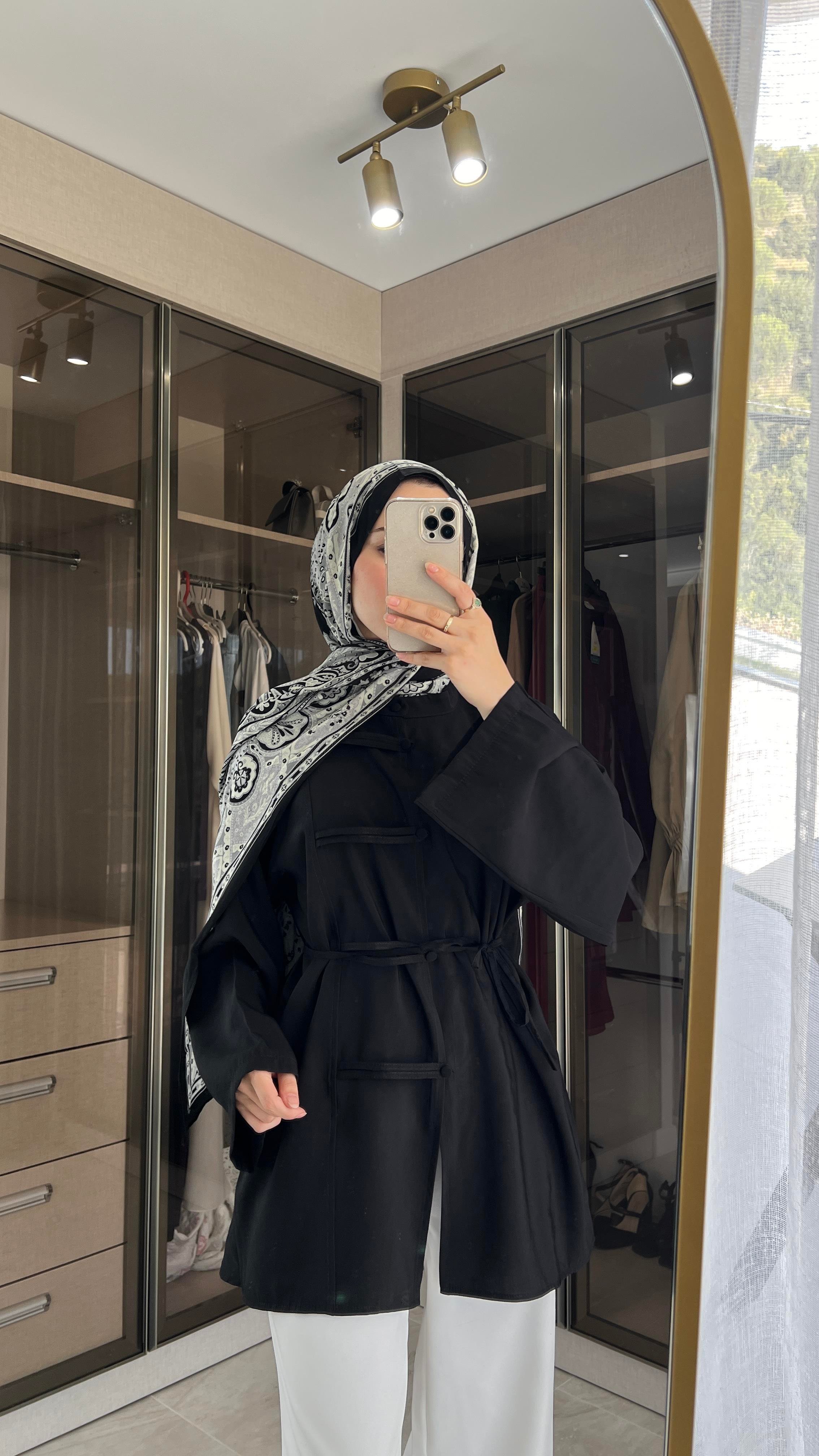 Zen Düğmeli Gömlek Siyah