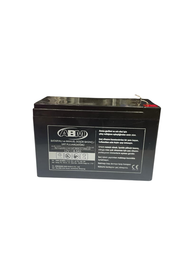 Abm 12V 8Ah Lityum Akü