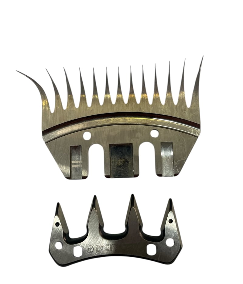 Abm Beyuan Geniş Ağızlı Koyun Kırkma Bıçak-Tarak Takımı