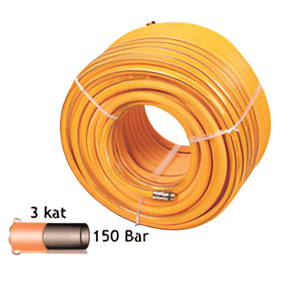 Baco İlaçlama Hortumu 100 M 8 Ml 3 Kat Sarı