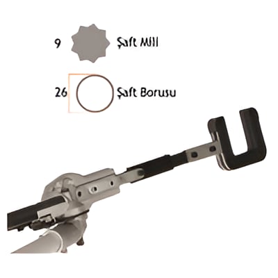 Baco Zeytin Silkeleme 26 mm 9 Köşe Komple