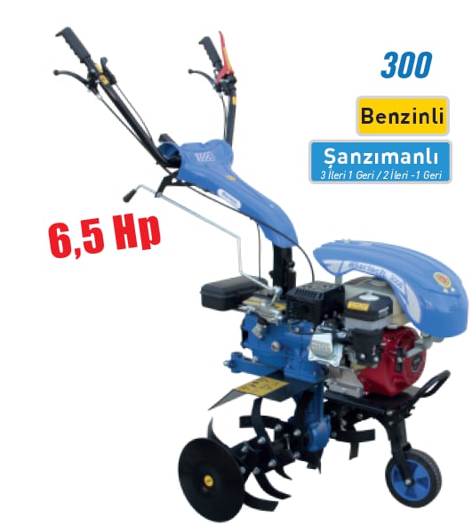 Bartech 300B/7Hp/3 İleri 1 Geri Benzinli Çapa Makinesi