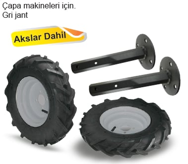 Bartech Benzinli Çapa Makinesi Tekerlek Takımı (Akslar Dahil)