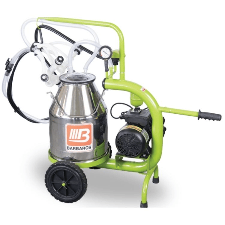 Bartech C-30 Model Yağlı Tip Çiftli Keçi Sağım Makinesi - Paslanmaz Güğüm