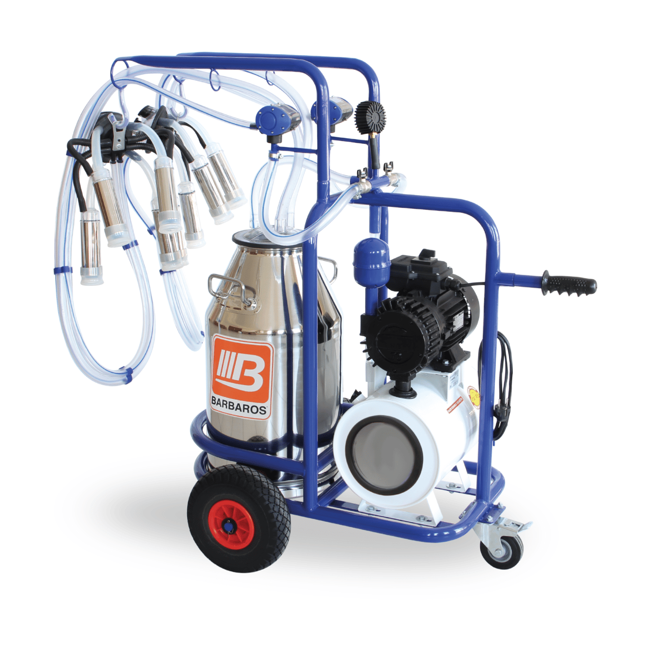 Bartech Gold Yağlı Tip Çiftli İnek Sağım Makinesi - Paslanmaz Güğüm