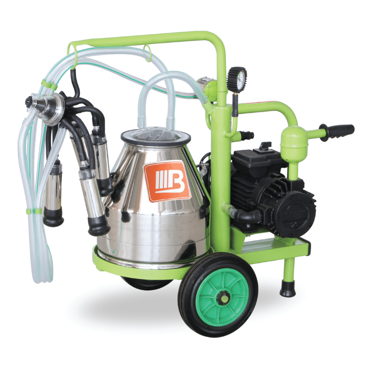 Bartech Tekli Mini Model Kuru Tip İnek Sağım Makinesi - Paslanmaz Güğüm