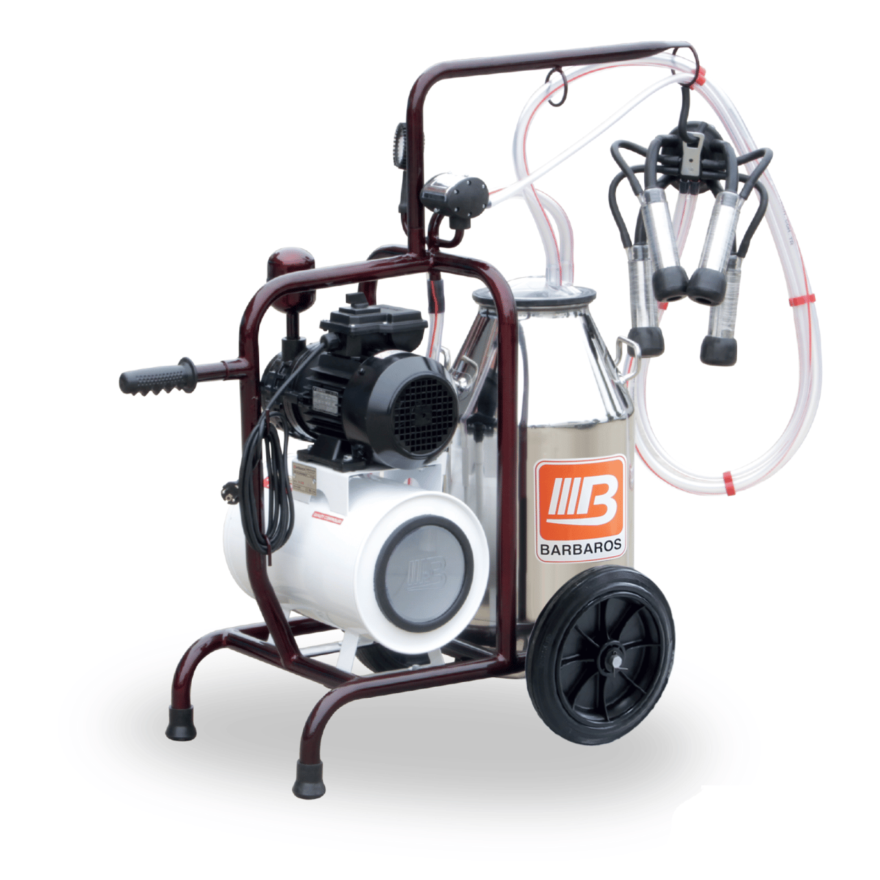 Bartech Viking Kuru Tip Tekli İnek Sağım Makinesi - Paslanmaz Güğüm