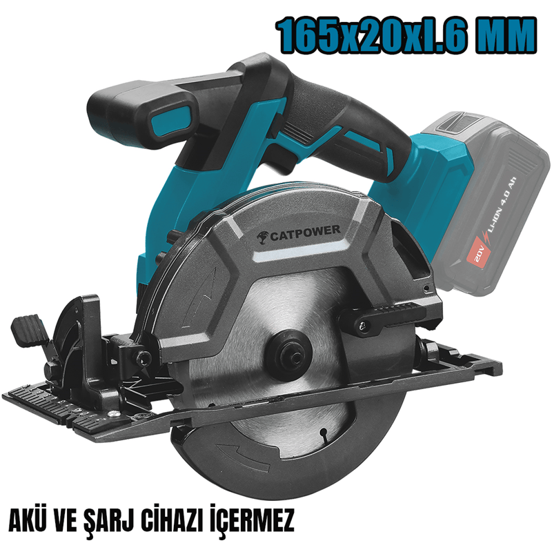 Catpower 4131  Kömürsüz Akülü Sunta Kesme 20V Lİ-İON  (Akü ve Şarj Aleti Hariç)