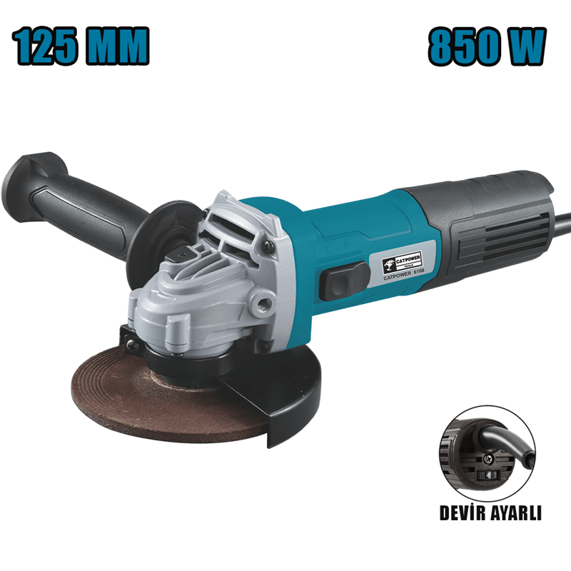 CatPower 6108 125mm 850W Devir Ayarlı Avuç Taşlama