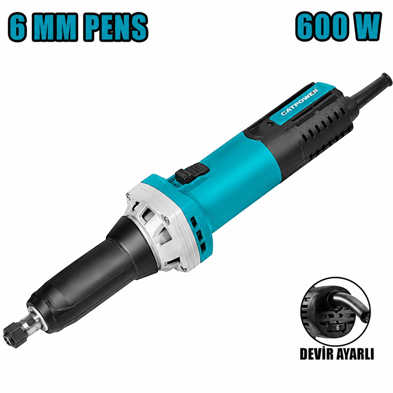 Catpower 6308 Uzun Kalıpçı Taşlama 600W