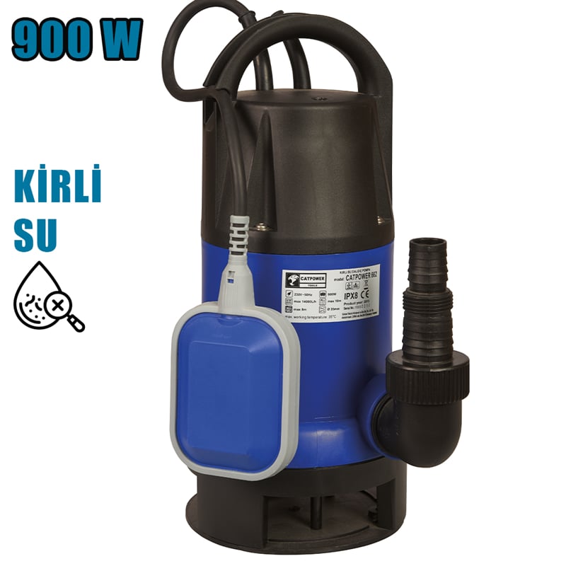 Catpower CAT662 Kirli Su Dalgıç Pompa 14 Ton 900W