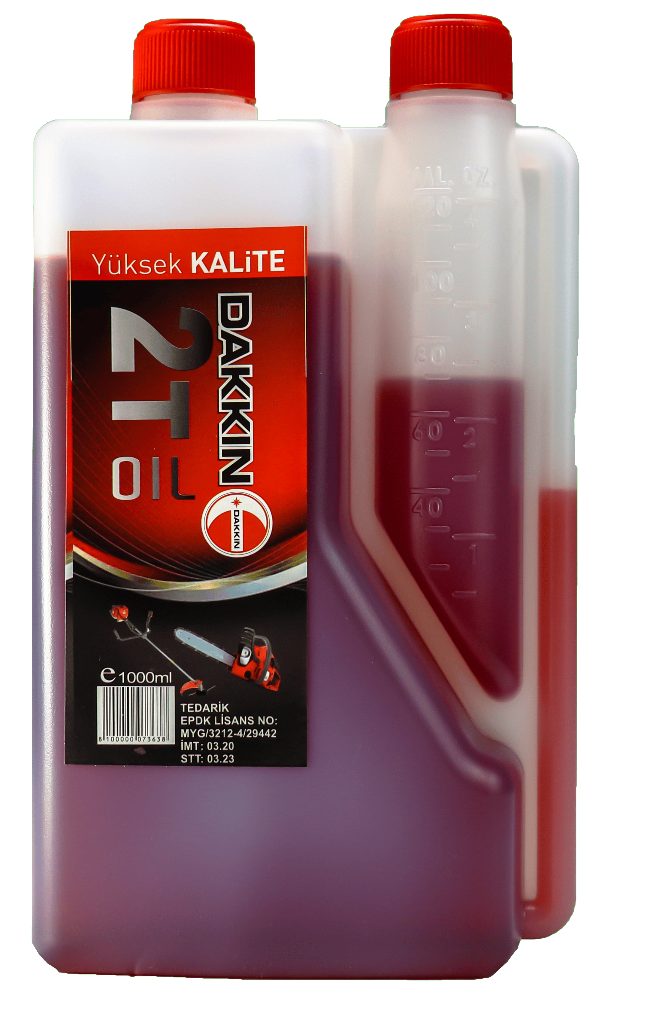 Dakkin 2T Motor Yağı 1 lt Ölçekli