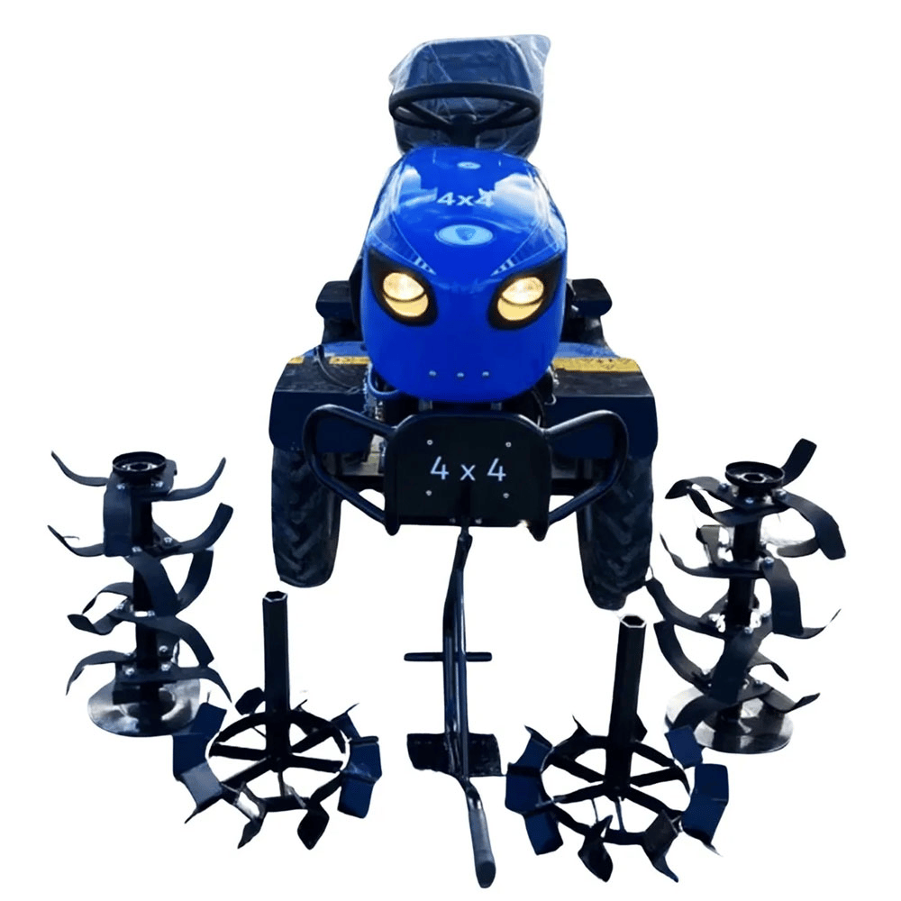 Fırtına Oturmalı Tip 4x4 Belden Kırmalı 22HP Bartech Motorlu Dizel Çapa Makinesi - Hidrolik Direksiyon - Marşlı