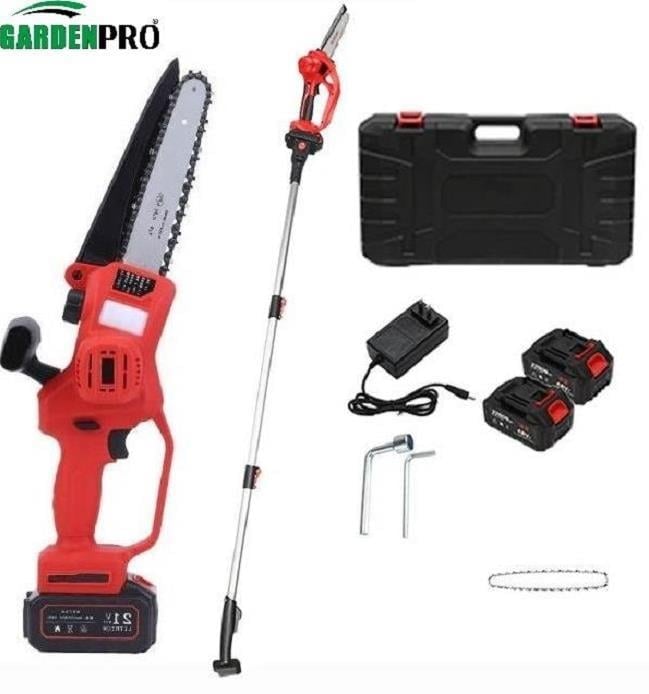 Gardenpro VST9C208 Lityum Akülü Uzatma Aparatlı Budama Testeresi
