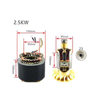 General Power 2.5 Kw Alternatör İç Dış Alüminyum Komple 200