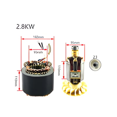 General Power 2.8 Kw Alternatör İç Dış Alüminyum Komple 220