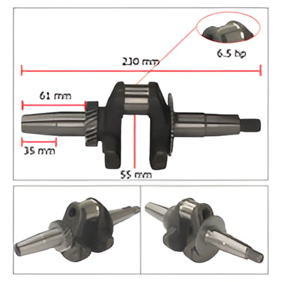 General Power 6.5 Hp Konik Krank Mil