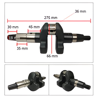 General Power Dizel Krank Mili Konik Kamalı 7.0 Hp 36-19-30