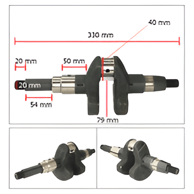 General Power Dizel Krank Mili Vidalı 10 Hp 40-20-75