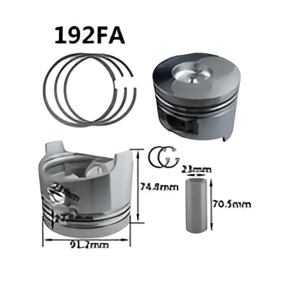 General Power Piston Sekman 15 hp 91.2 mm Std