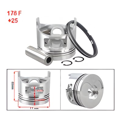 General Power Piston Sekman Set 7.0 Hp 77 mm +0.25