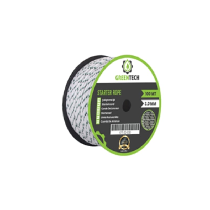 Greentech Çekme İpi 100 mt 3.0 mm Yüksek Mukavemetli Polyamid Halat