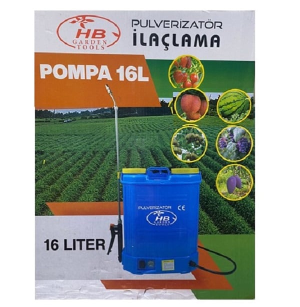 HB AKÜLÜ ŞARJLI SIRT TİPİ İLAÇLAMA MAKİNESİ - 16 Lt.