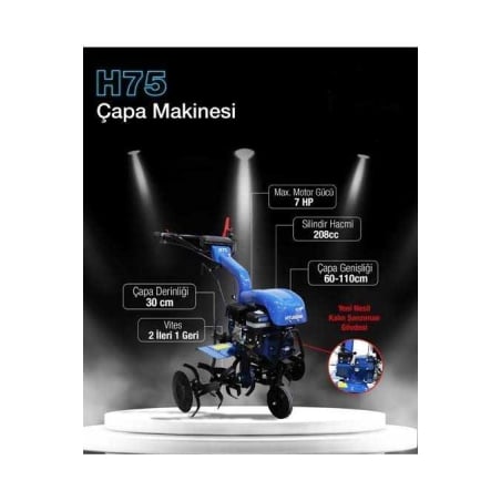 Hyundai H75 Benzinli Çapa Makinesi