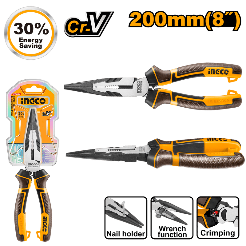 Ingco  HHLNP28200  Kargaburun Pense 200 mm