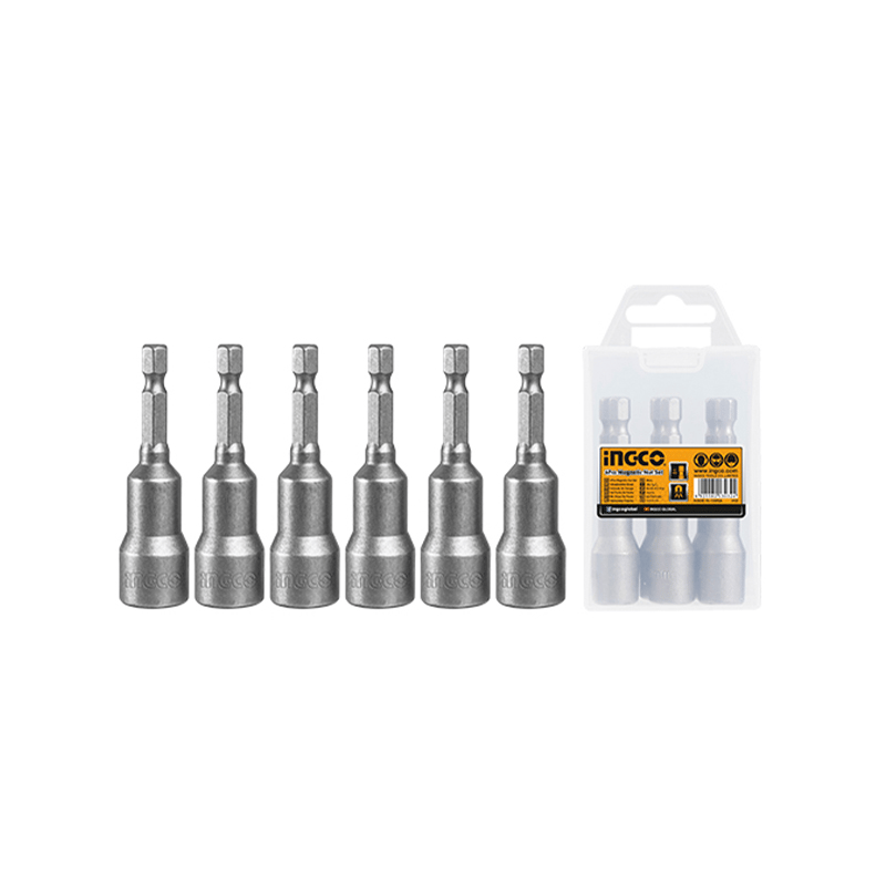Ingco AMN 65061  Manyetik Somun Adaptörü Seti 6-12 mm  6'lı