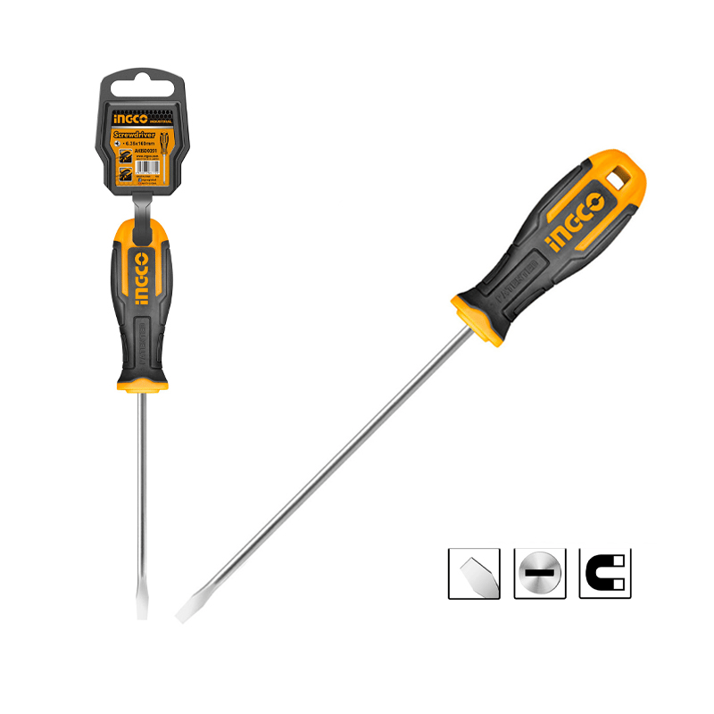 Ingco HS688200  Mıknatıslı Düz Tornavida 8mmX200mm