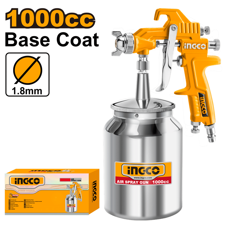 Ingco ING-ASG3105 Boya Tabancası 1000 cc Alttan Depo