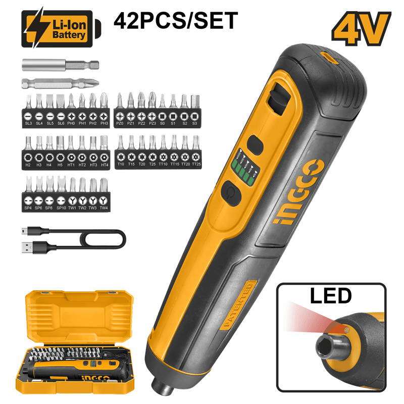 Ingco ING-CSDLI0403 Li-ion Akülü Tornavida 1/4 4V