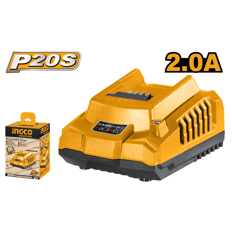 Ingco ING-FCLI2001E Hızlı Akıllı Şarj Cihazı 20V 2.0Ah