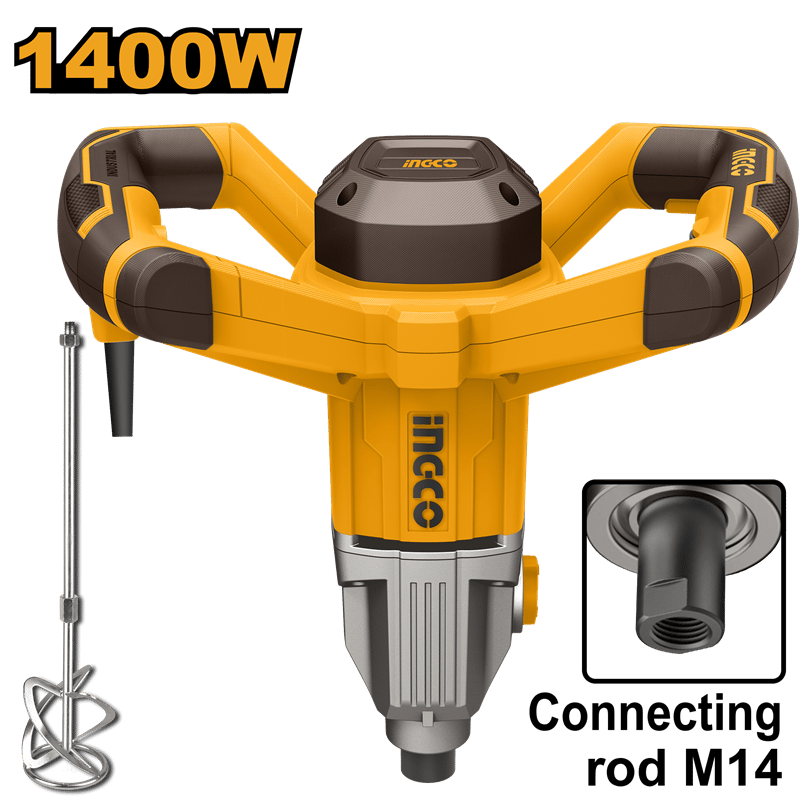 Ingco ING-MX214008 Endüstriyel Elektrikli Boya Karıştırıcı 1400W