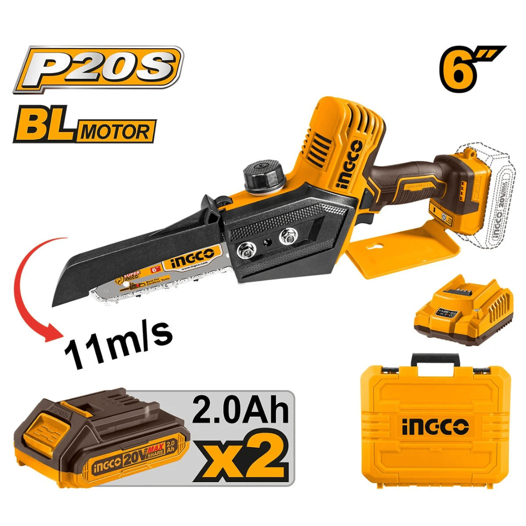 Ingco Kömürsüz Li-ion Akülü Dal Kesme 15cm
